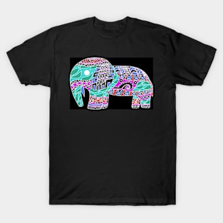 floral totonac elephant in ecopop arts T-Shirt